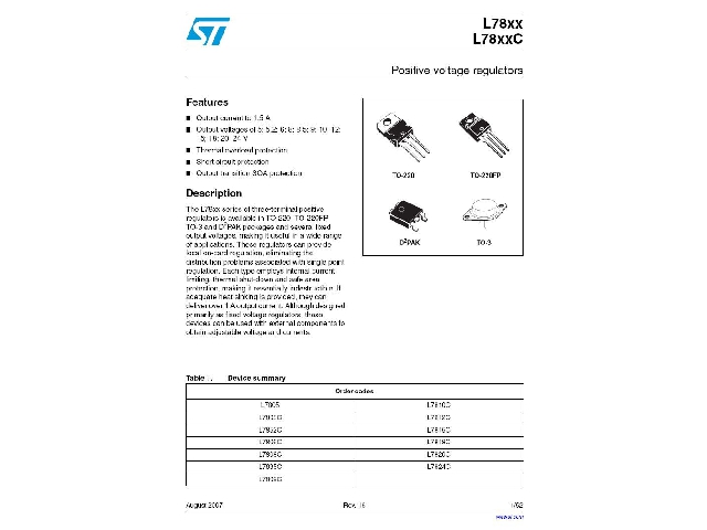 Circuit régulateur de tension négative UA7915-ST