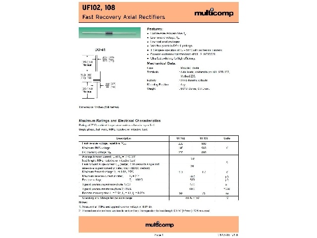 Diode UF108