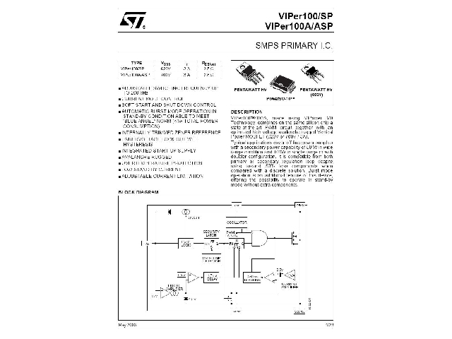 Circuit intégré VIPER100A