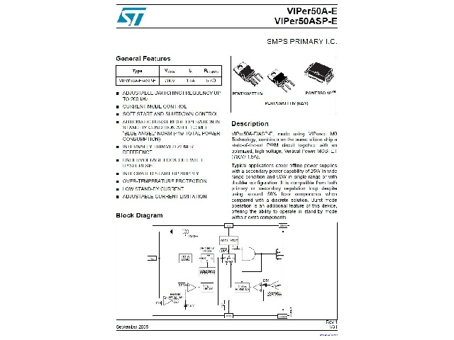 Circuit intégré VIPER50ASP